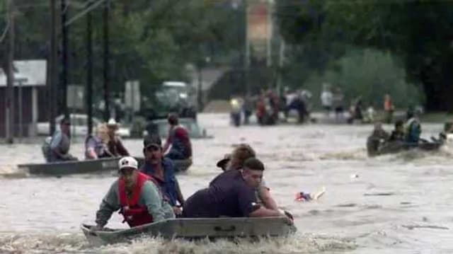 Heavy flooding