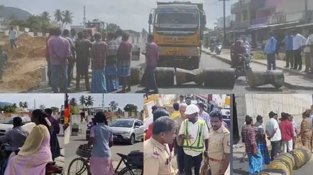 road issue protest