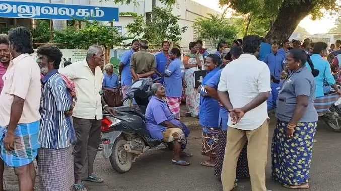 Kkd Sanitory workers protest