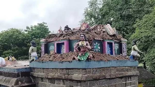 CDL Gopuram damaged