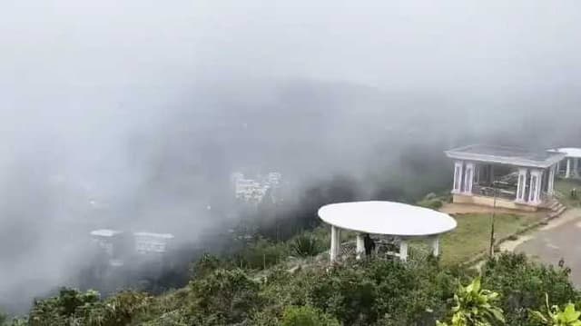 snowfall in Yercaud.