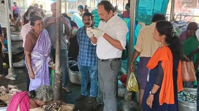 KNK Fish market officer raid