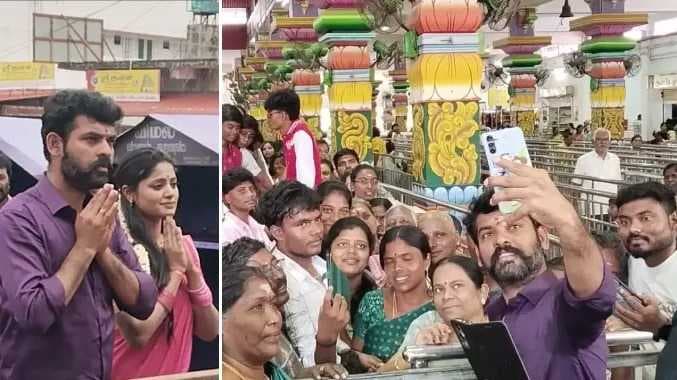 Actor vimal in cbe temple
