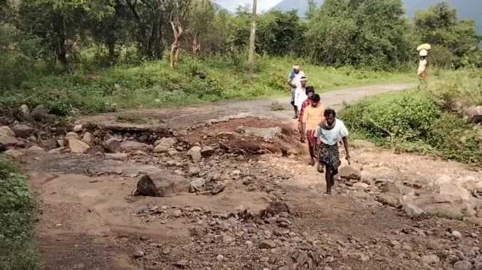 ERD GCP road damaged