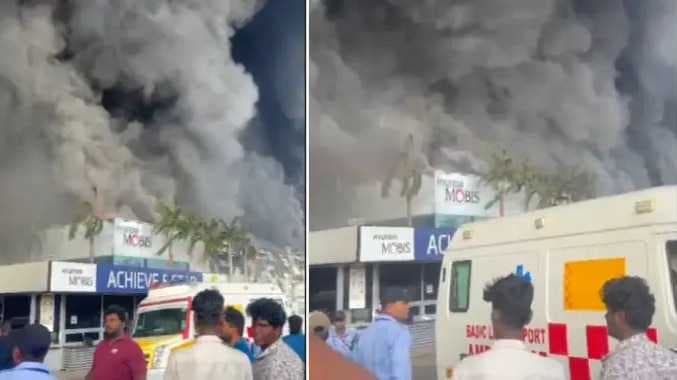 தயாரிப்பு நிறுவனத்தில் தீ விபத்து